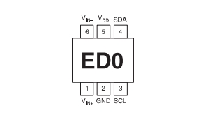 Pin diagram of ADS1110A0IDBVR